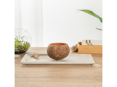 Coconut Bowl Free Shipping White Lacquer Natural Jumbo Polished Sets