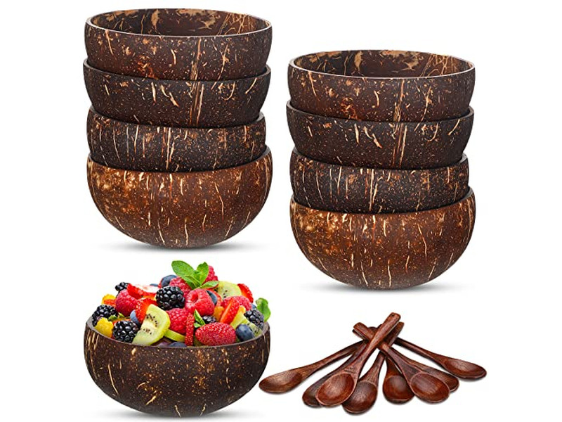 Coconut Bowl Print Cheap Large White Holes Boxes Coconutl Logo Husk Bowls Style