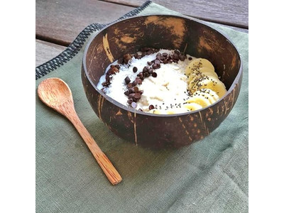 20 Inch Dough Bowl Oval Customised Coconut Bowls Flat Bottom Custom Logo