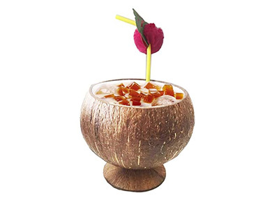 20 Inch Wood Bowl Dough Rising White Rattan Bali Natural Small Wooden