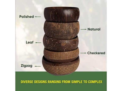 Bamboo Bowls 7 For Food Ice Cream Bowl Of Coconut 32 4 Huge Shell Organic