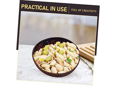 Coconut Bowl Deco Thailand Eco-Friendly Shell Acacia Wooden Biodegradable