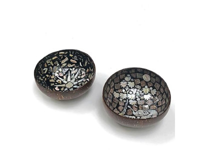 Coconut Bowl Party Decor Eco-Friendly Set 36 Wobble Free All Natural