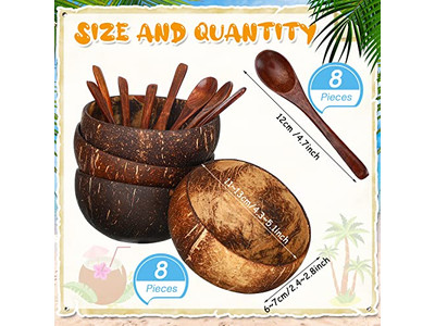 Coconut Bowl Print Cheap Large White Holes Boxes Coconutl Logo Husk Bowls Style