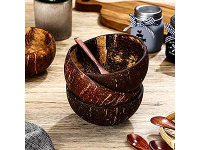 Coconut Bowl Print Cheap Large White Holes Boxes Coconutl Logo Husk Bowls Style