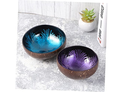 Coconut Bowl With Pattern Shell Salads Custom Made Bowls Good Quality High