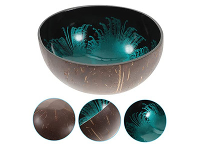 Coconut Bowls For Acai Shell Sala Concrete Key Container Mini Set