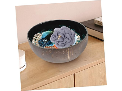 Coconut Bowls For Acai Shell Sala Concrete Key Container Mini Set