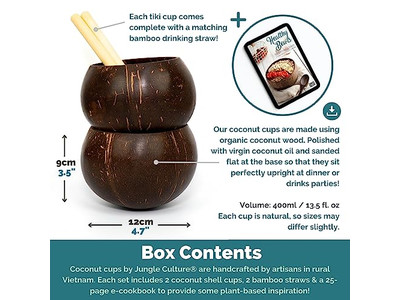 Coconut Breakfast Bowl Wood 20Cm Shell With Lid Organic Shells Charcuterie Bowls