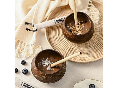 Coconut Breakfast Bowl Wood 20Cm Shell With Lid Organic Shells Charcuterie Bowls