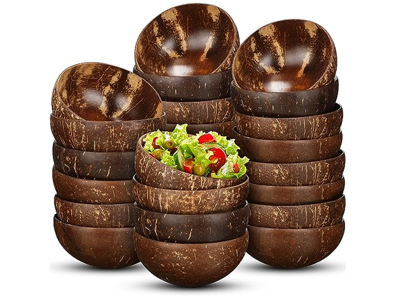 Coconut Set Bamboo Bowl Cocnut Art Cup Soy Candles Candle Jars Warmer Easter