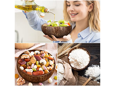 Coconut Set Bamboo Bowl Cocnut Art Cup Soy Candles Candle Jars Warmer Easter