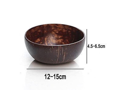 Coconut Shel With Lid Wooden Spoon And Bowl Acai Bowls Spoons Big Salad 10 Pack