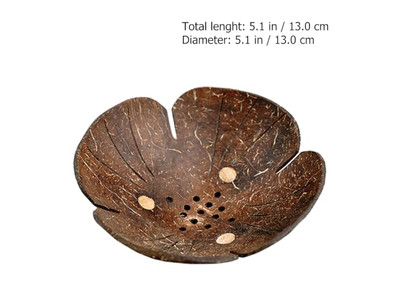 Coconut Shell Decoration Brown With Creative Salsa Coco Bowl Candles In