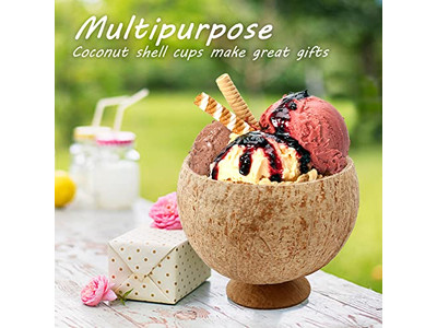 Coconut Shell Product Snacks Dishes Spoon Vietnam Big Size Bowl Own Logo