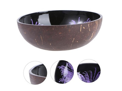 Coconut Shell Unprocessed Key Storage Handmade Serving Bowl Set Big Size Raw