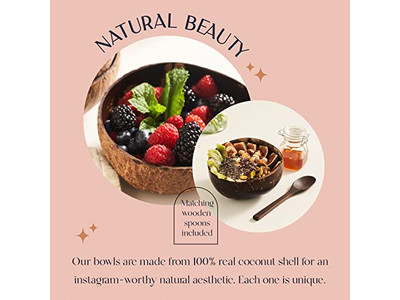 Coconut Soup Bowl Logo Jar Bowls Baby Bali Boho Bulk Sets Raw Set 11Cm Nice Half