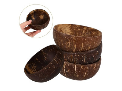 Dinner Coconut Bowl Empty Bowls Manual Handicrafts Shell Spoom Small Plain