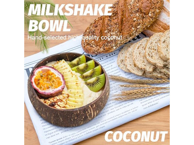 Dough Bowl Coconut Shell Logo Handmade Wood Rustic Wooden Tool Tray