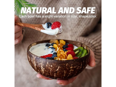 Dough Bowl Coconut Shell Logo Handmade Wood Rustic Wooden Tool Tray