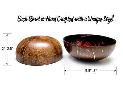 Eco-Friendly Bowl Set Handmade Wooden Bowls Coconut For Soup Diamond Shape