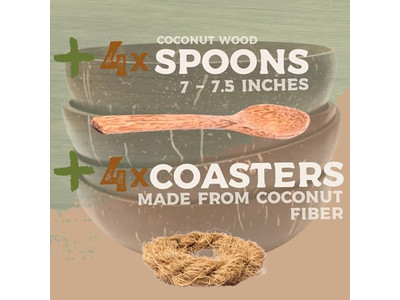 Macrame Coconut Bowl Printed Shell 8 Inch Empty Shells 6 Flower