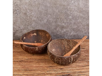 Multi Colored Coconut Bowl Personalized Bowls Unique Candle Big Salad For Eating