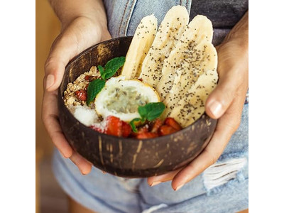 Serving Bowl Bamboo Bowls Coconuts Coconut Forks Cocopalm Dish Spoon Stand Plate