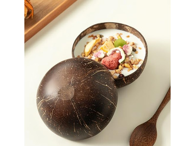 Serving Bowl Bamboo Bowls Coconuts Coconut Forks Cocopalm Dish Spoon Stand Plate