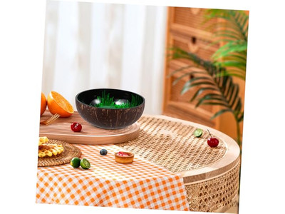 Thailand Natural Bowl Acacia Salad Set Food Safe Coconut Coloured Bowls