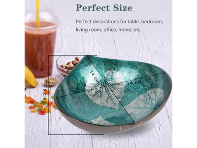 Wooden Bowl Set Big Coconut Raw Lid Hot Decorations Handcrafted Products